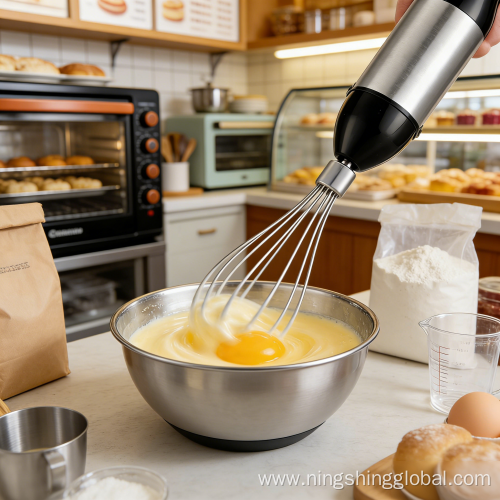 High Power Portable Hand Blender with Mixing Bowl